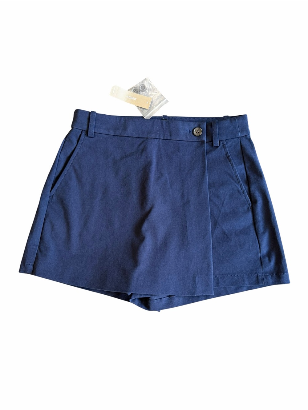 J.Crew Navy Skort NWT Women’s Size 0 Wrap Front Mini Skort